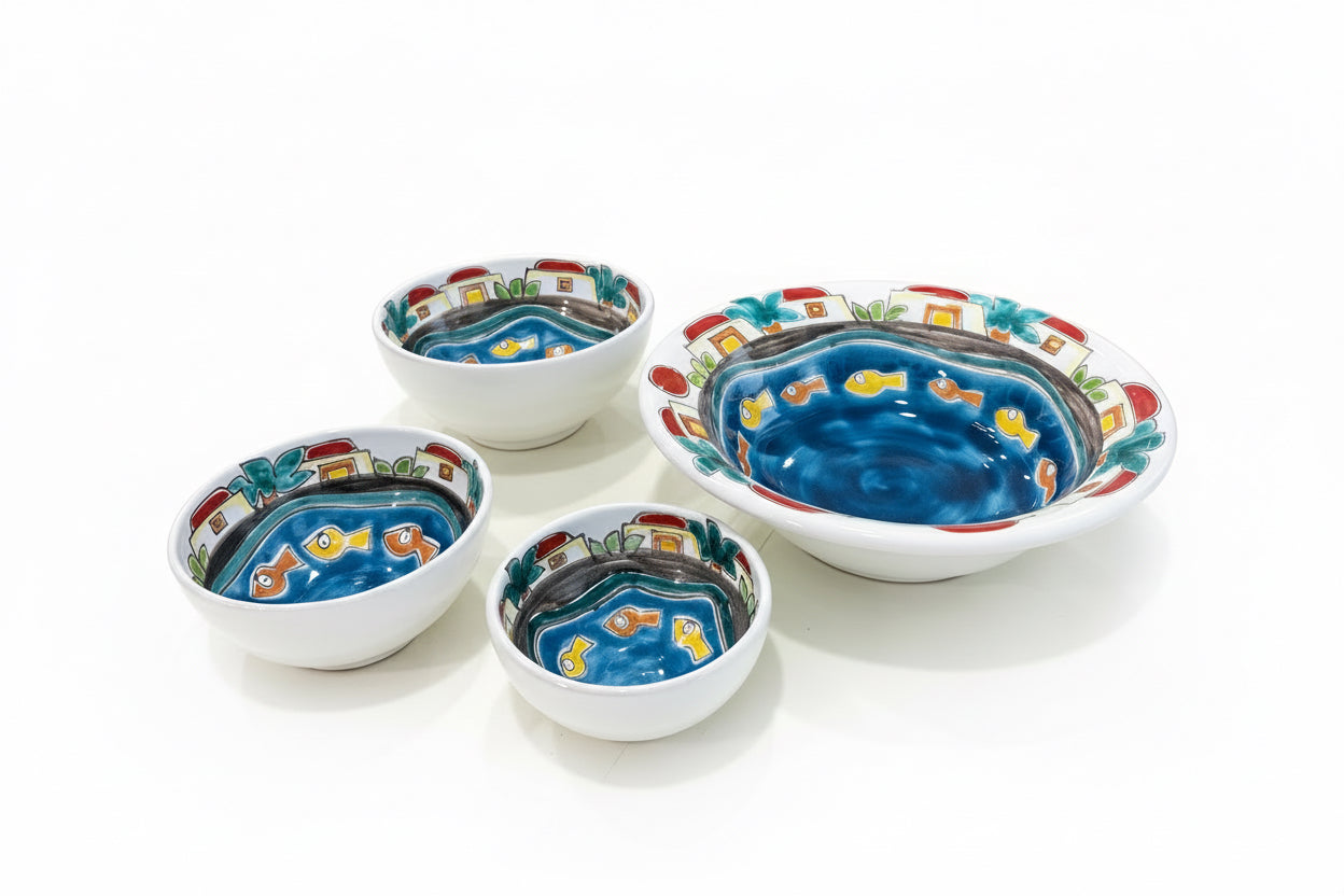 French Pantelleria Sea Blue Bowl