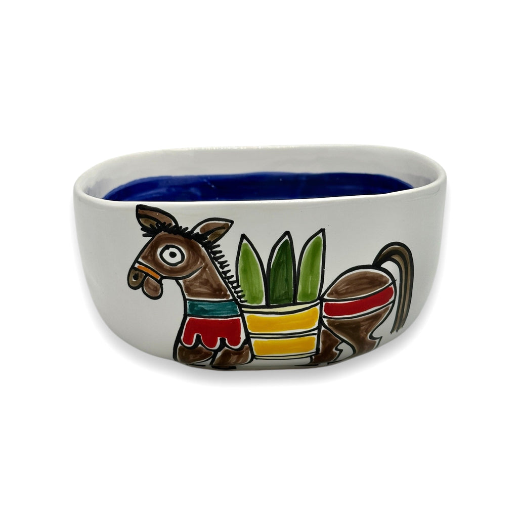 Donkey and Lion Square Bowl