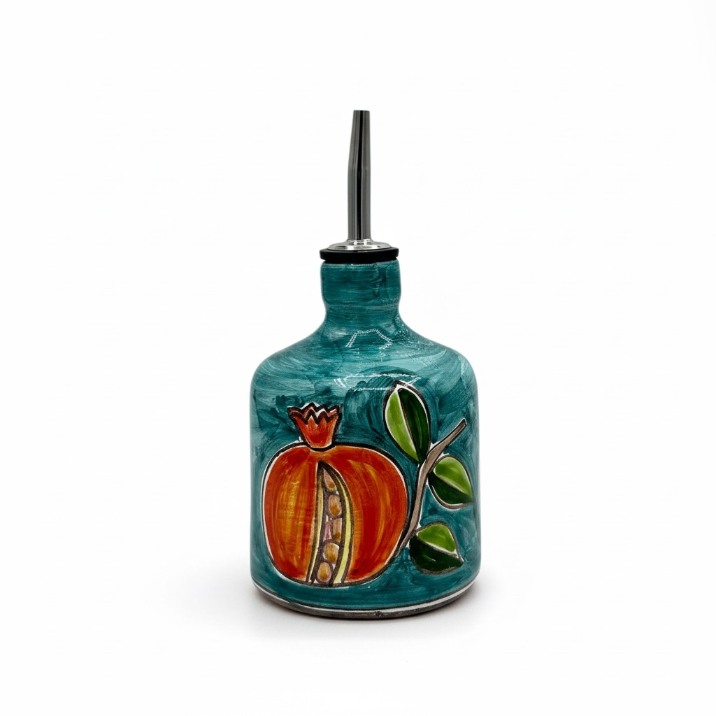 Pomegranate Bottle with Colored Base