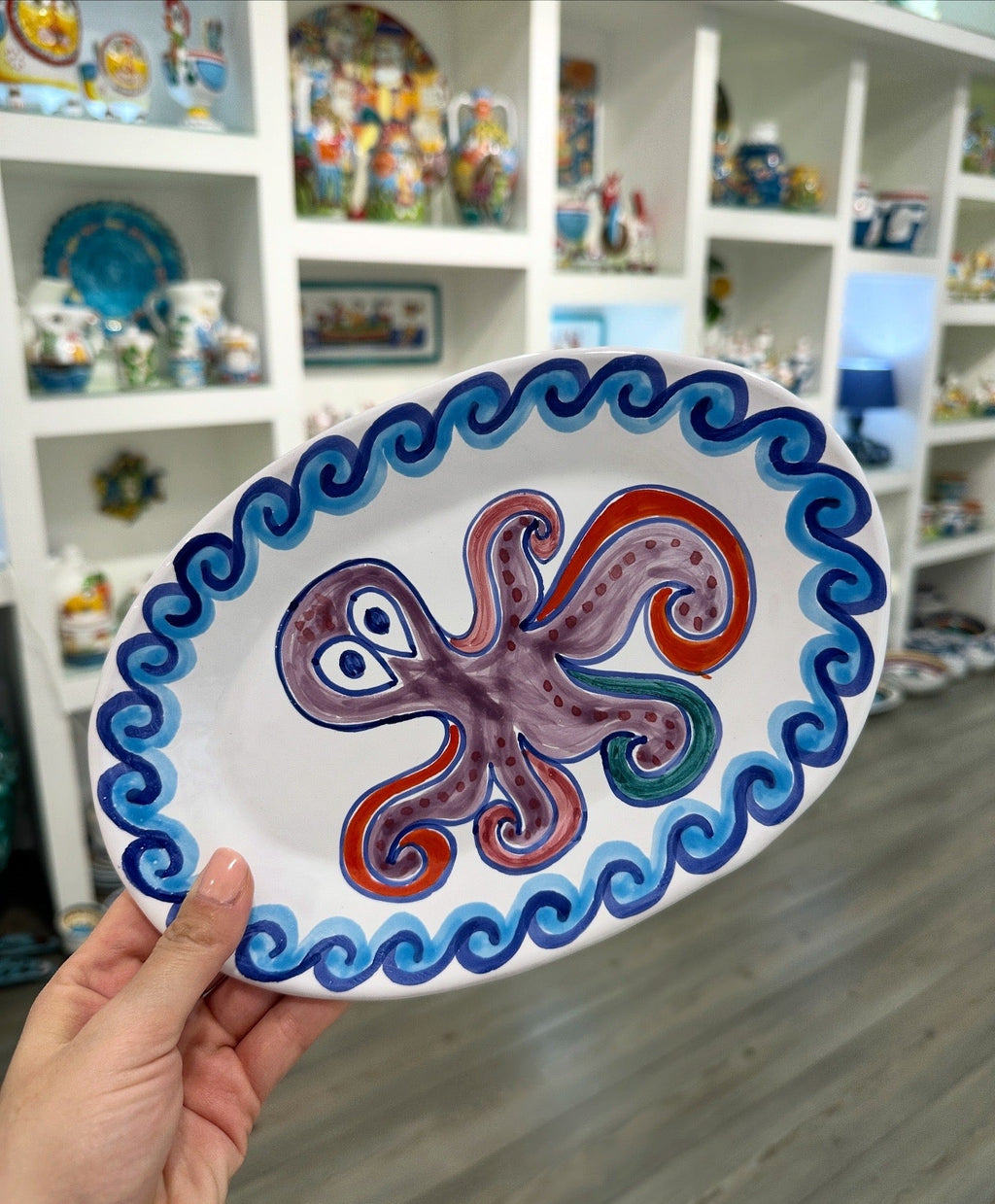 Octopus Oval Plate