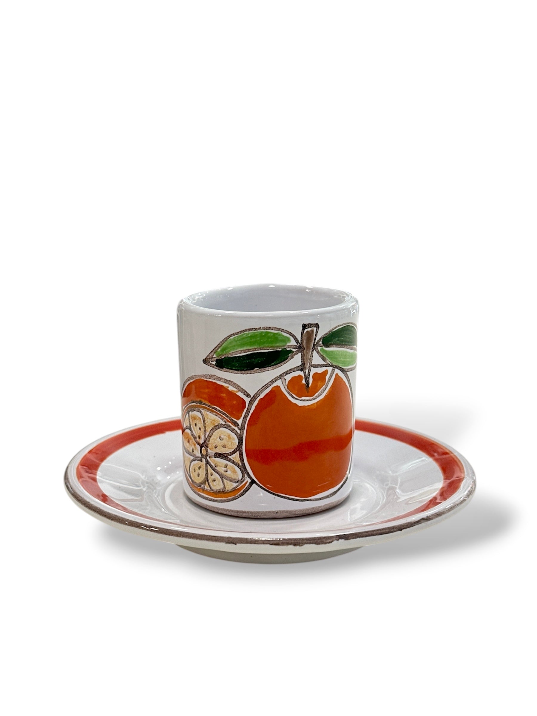 Orange coffee cup