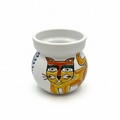 Cat and Red Sun Vase