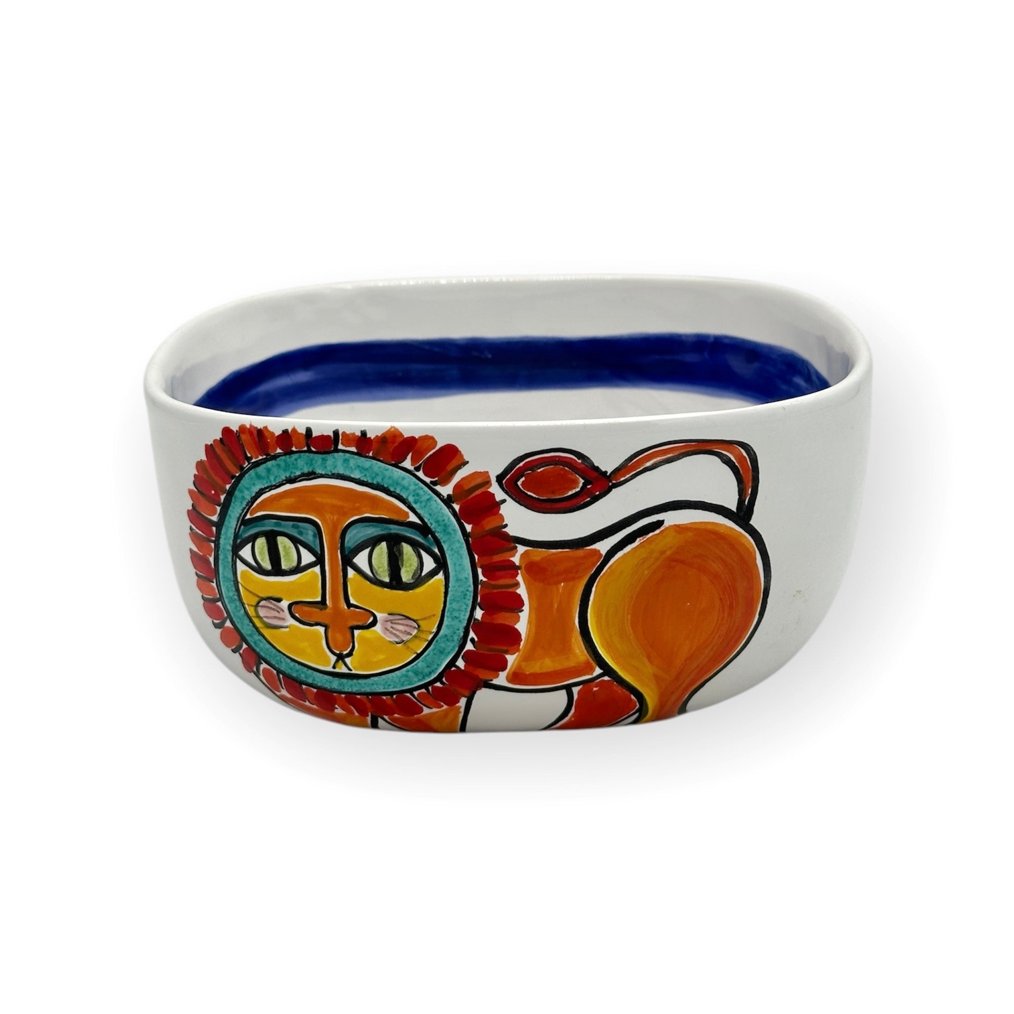 Donkey and Lion Square Bowl