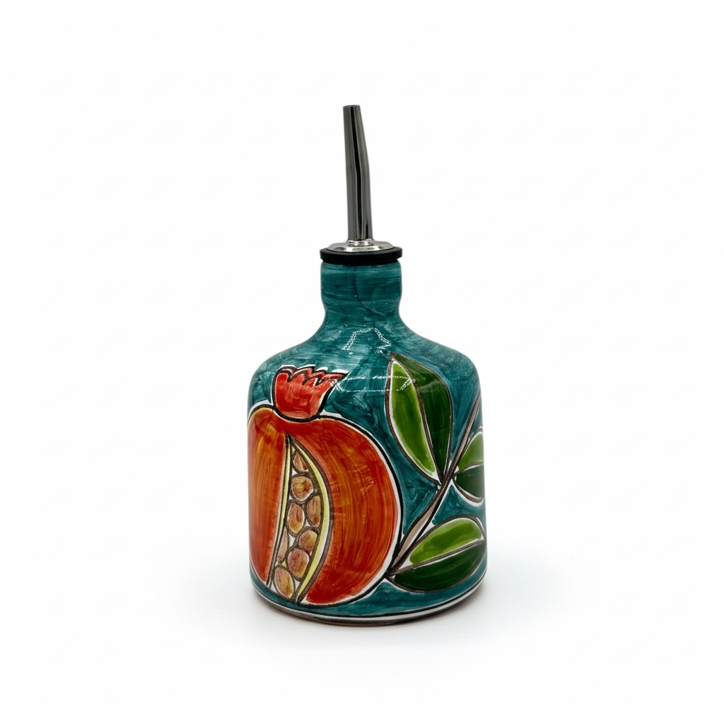 Pomegranate Bottle with Colored Base
