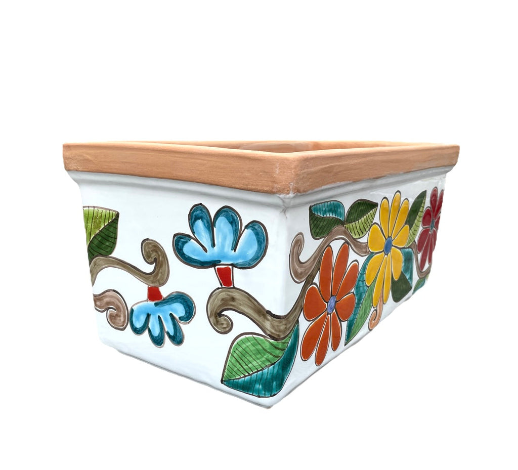 Rectangular Daisies Plant Holder