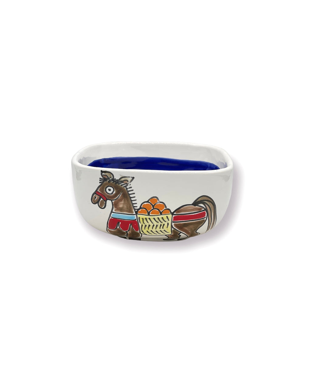 Donkey and Tulip Square Bowl