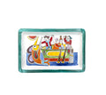 Swordfish Fishing Green Border Tray