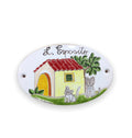 Plate Behind Door House + Cats