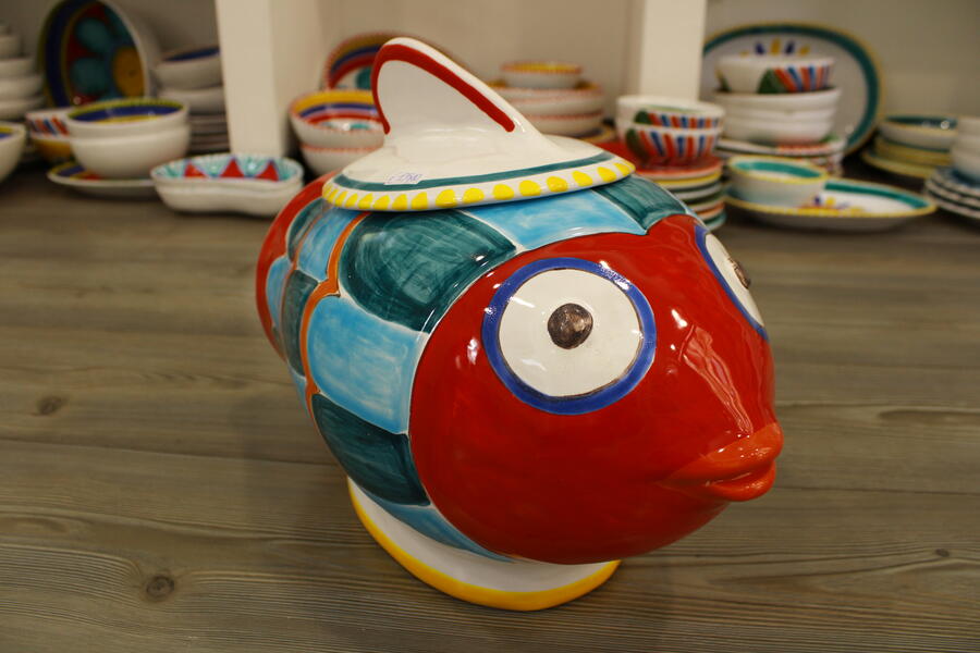 Fish cookie jar